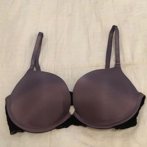 Purple push up bra
